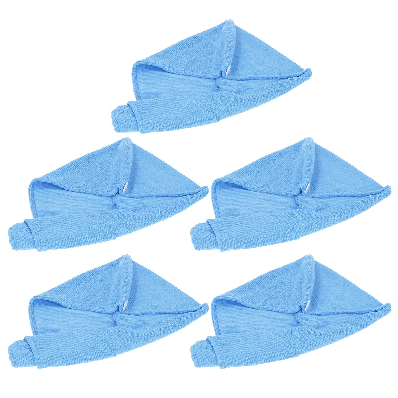 5PCS Quick Dry Microfiber Hair Hat Women Bathroom Strong Water Absorption Bath view 6