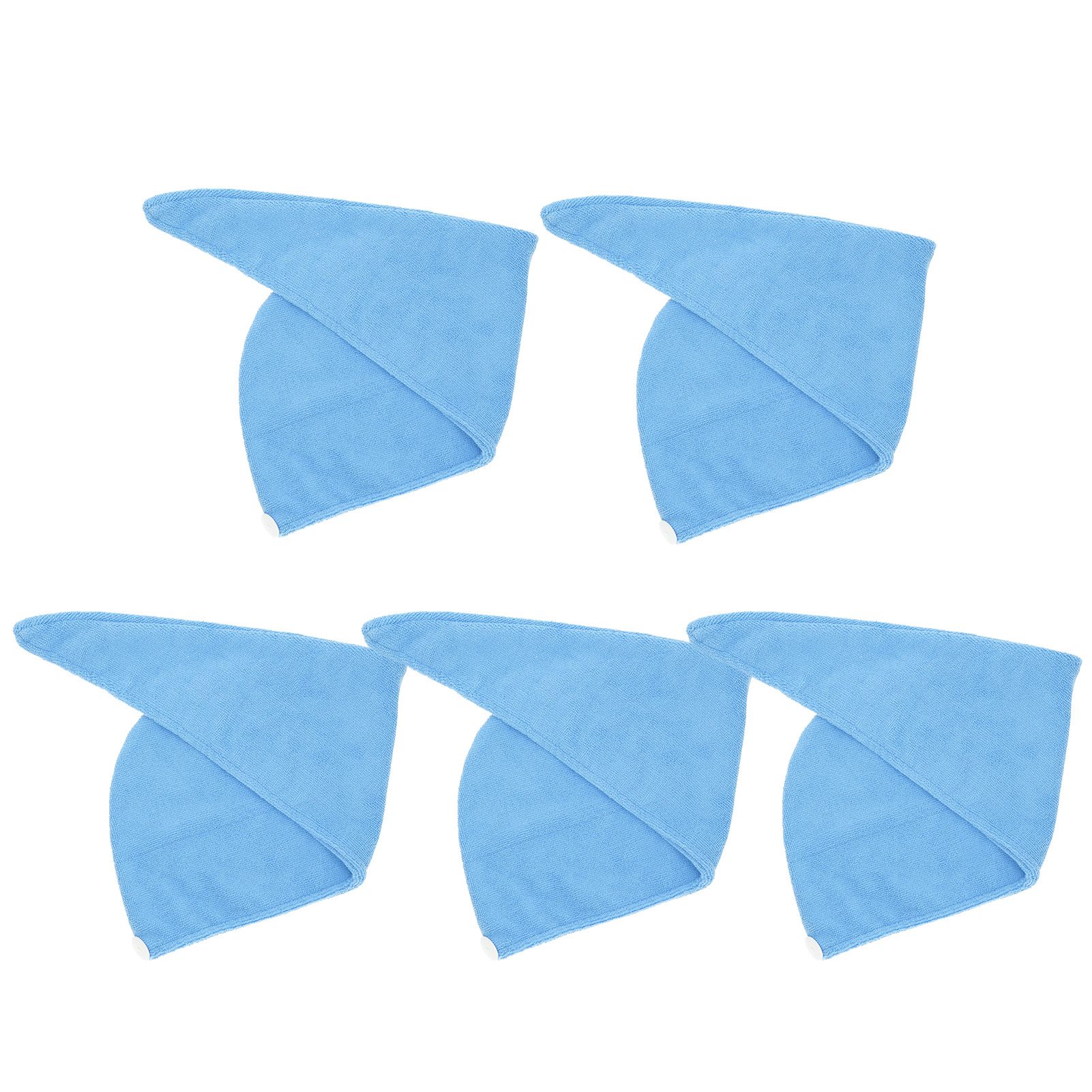 5PCS Quick Dry Microfiber Hair Hat Women Bathroom Strong Water Absorption Bath view 8