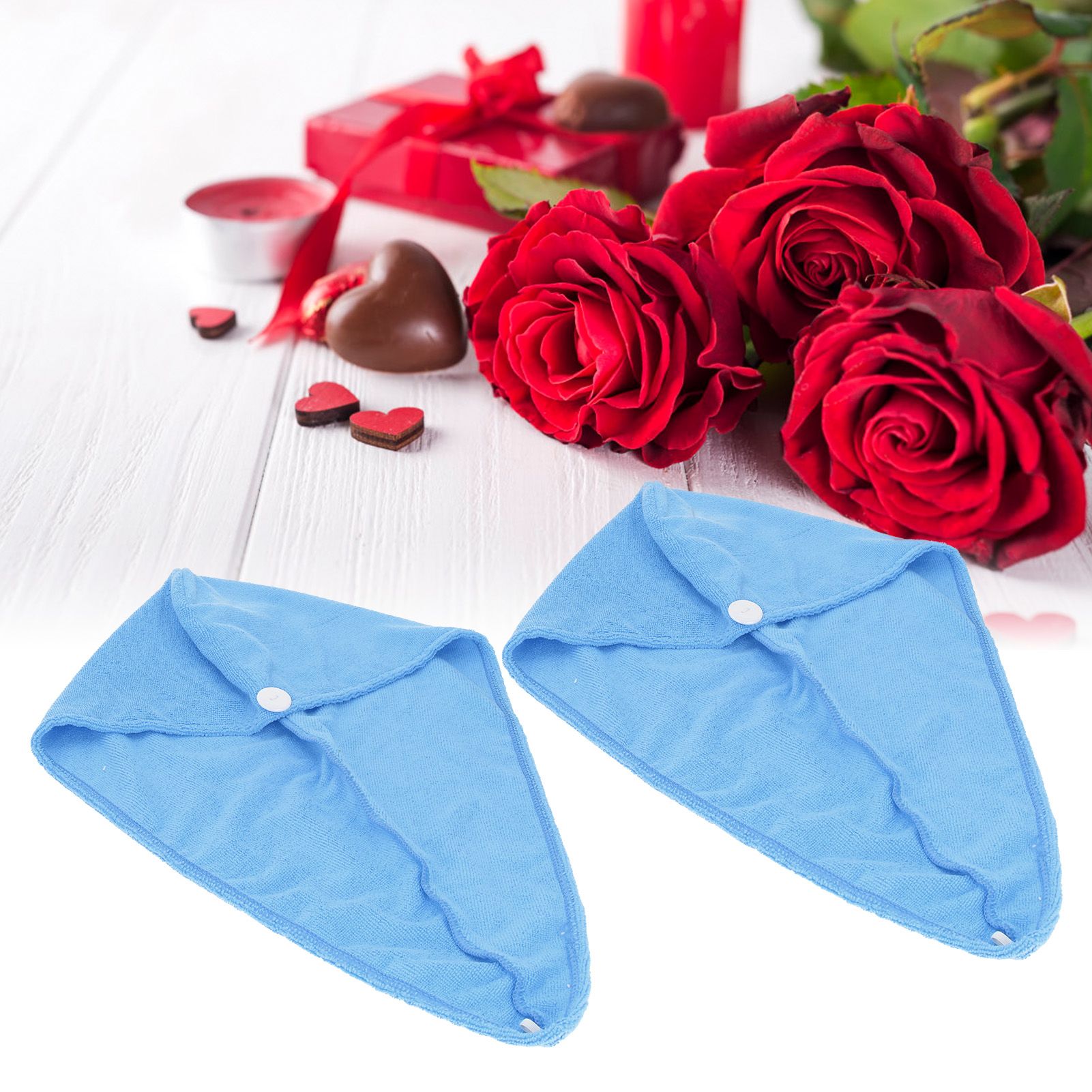 5PCS Quick Dry Microfiber Hair Hat Women Bathroom Strong Water Absorption Bath view 9