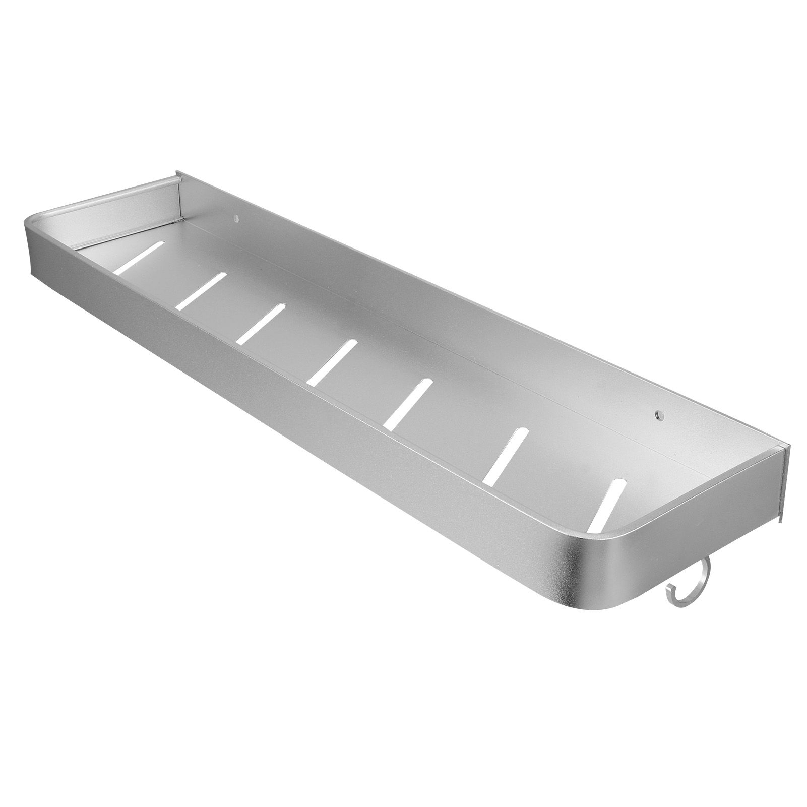 Bathroom Shelf Wall Mount Space Aluminium Shower Single Layer Shelf Shampoo view 3