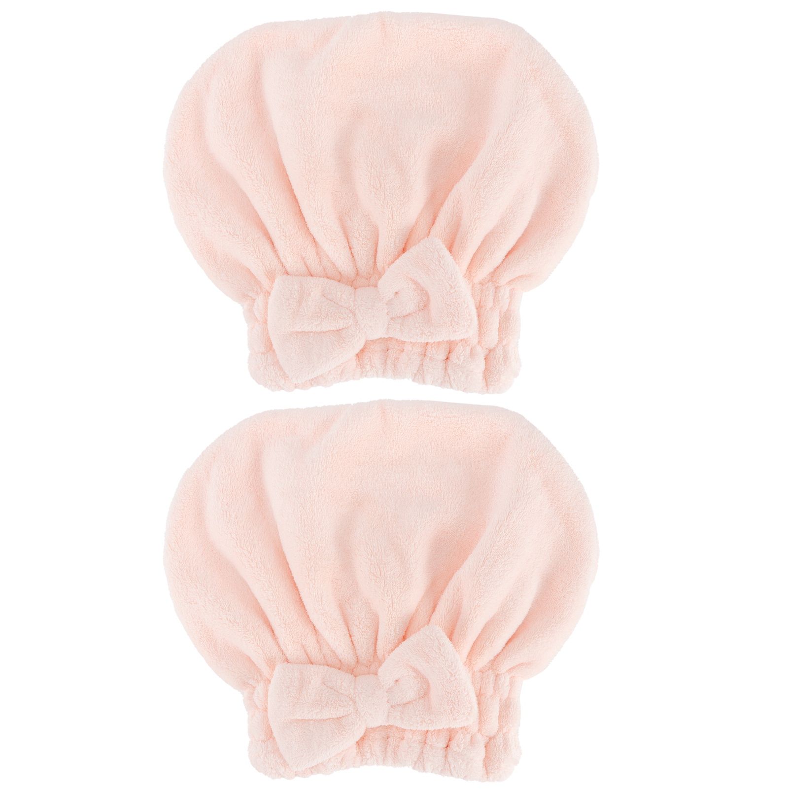 2PCS Coral Fleece Hair Drying Towels Absorbent Rapid Drying Thickening Hair — image 1