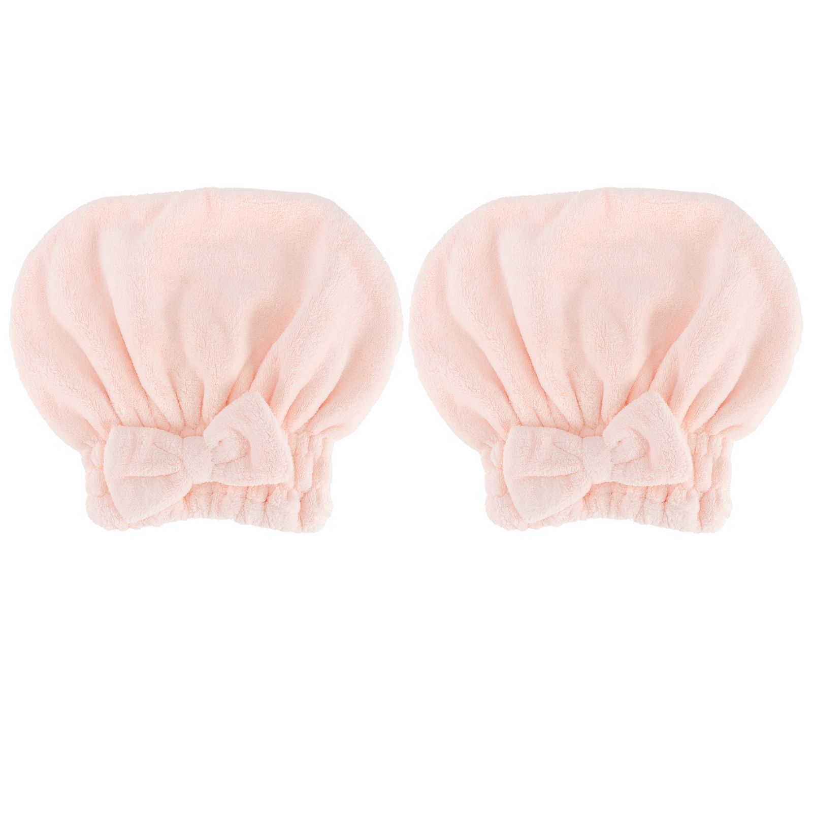 2PCS Coral Fleece Hair Drying Towels Absorbent Rapid Drying Thickening Hair view 2