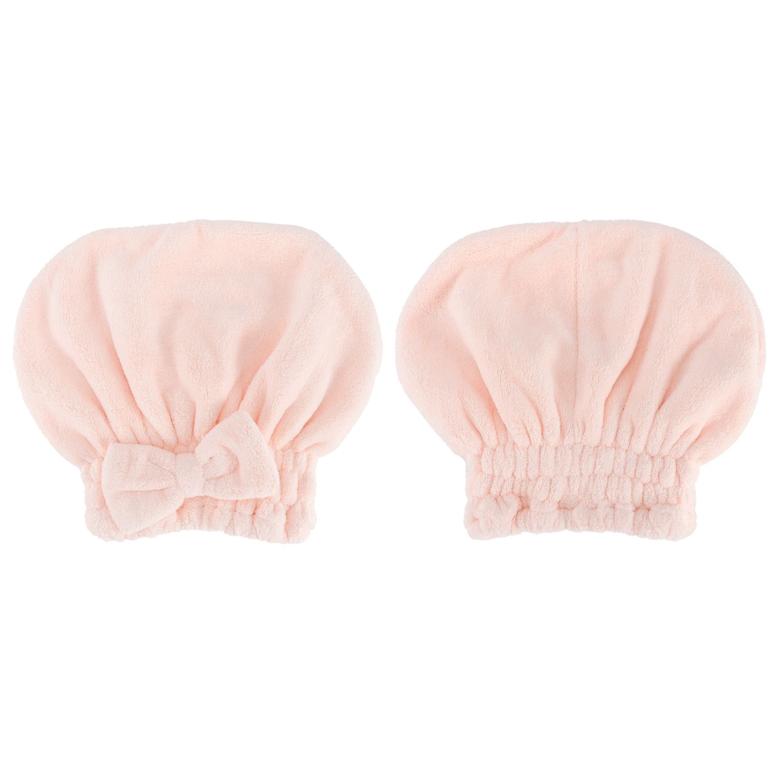 2PCS Coral Fleece Hair Drying Towels Absorbent Rapid Drying Thickening Hair view 3