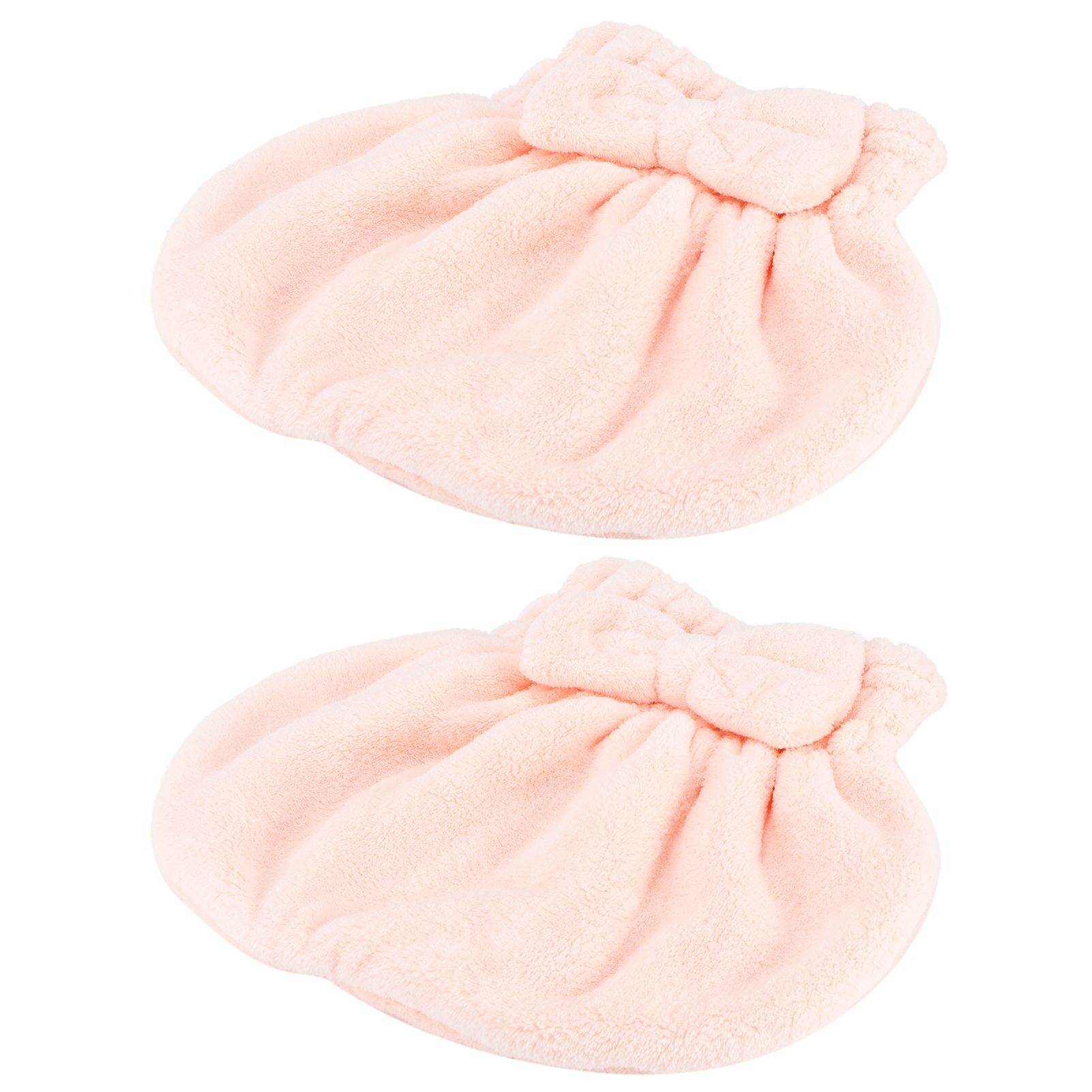2PCS Coral Fleece Hair Drying Towels Absorbent Rapid Drying Thickening Hair view 5