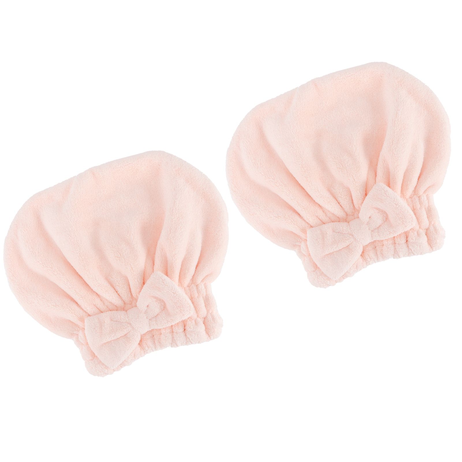 2PCS Coral Fleece Hair Drying Towels Absorbent Rapid Drying Thickening Hair view 6