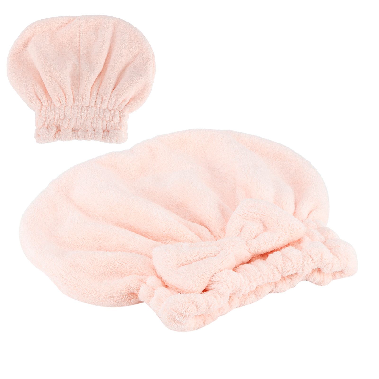 2PCS Coral Fleece Hair Drying Towels Absorbent Rapid Drying Thickening Hair view 8