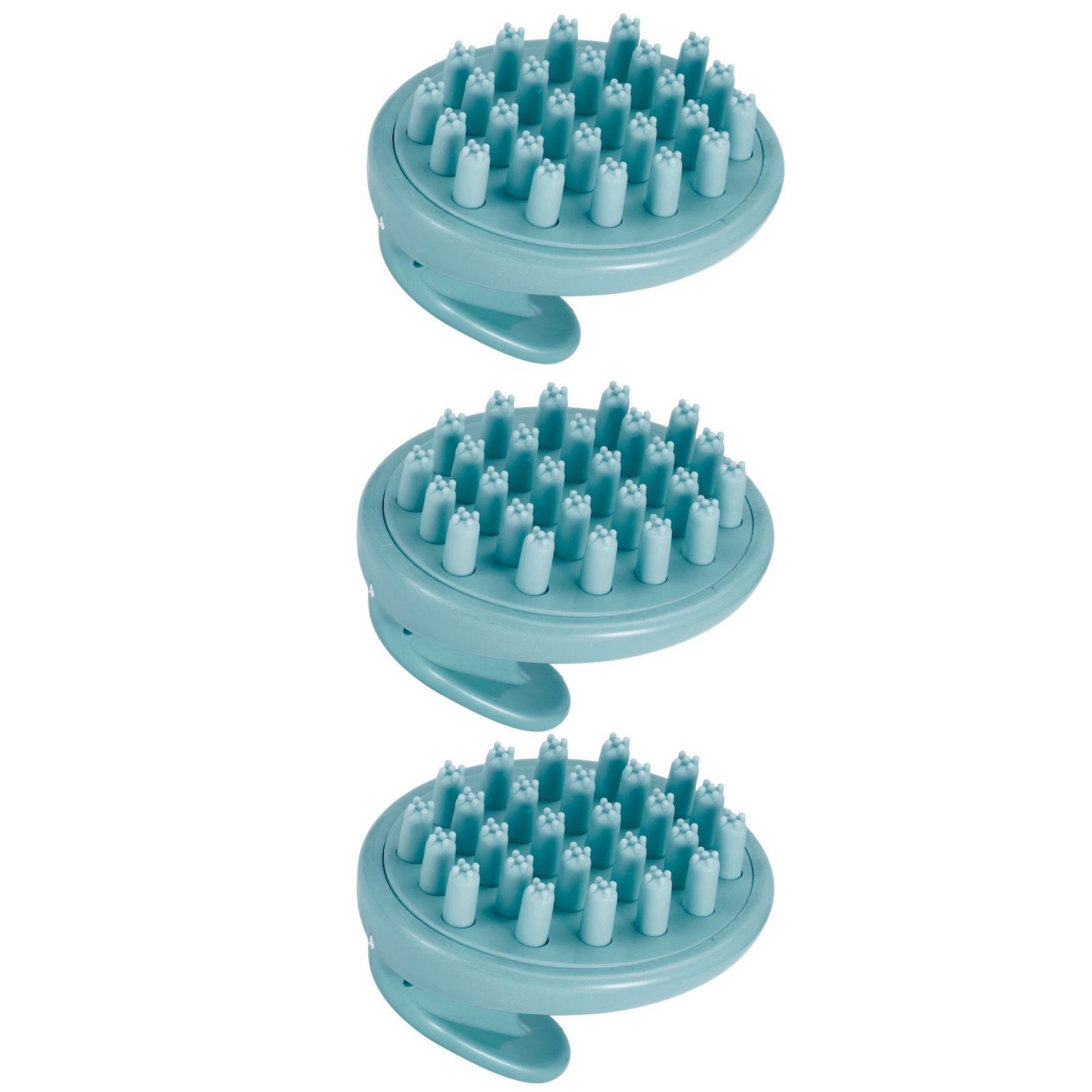 3Pcs Scalp Massage Brush Adult Universal Hairdressing Shampoo Wash Hair Combblue view 8