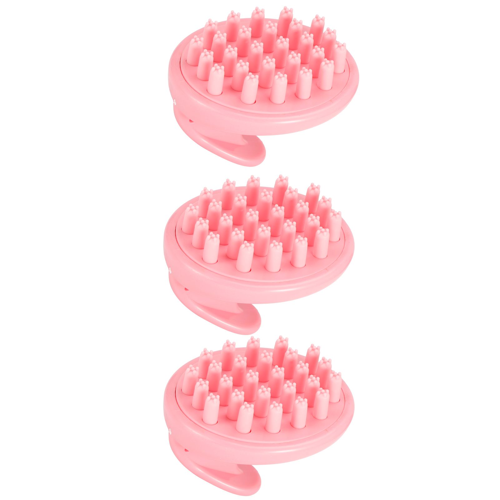 3Pcs Scalp Massage Brush Adult Universal Hairdressing Shampoo Wash Hair Combpink view 8