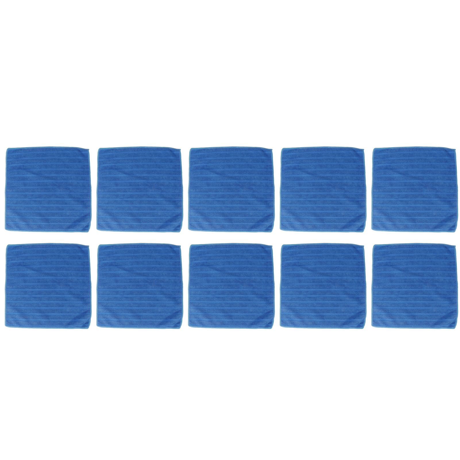 10Pcs Blue Clean Towel Square Soft Microfiber Towel Home Kitchen Cleaning Supplies