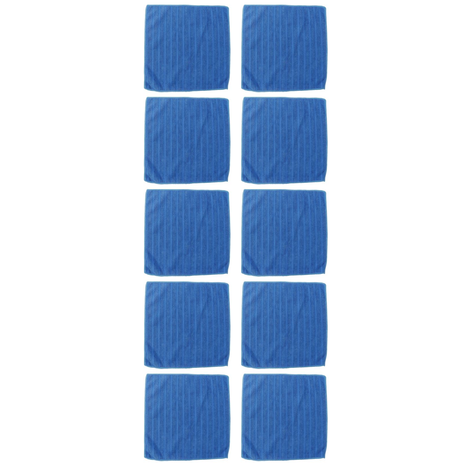 10Pcs Blue Clean Towel Square Soft Microfiber Towel Home Kitchen Cleaning Supplies view 3