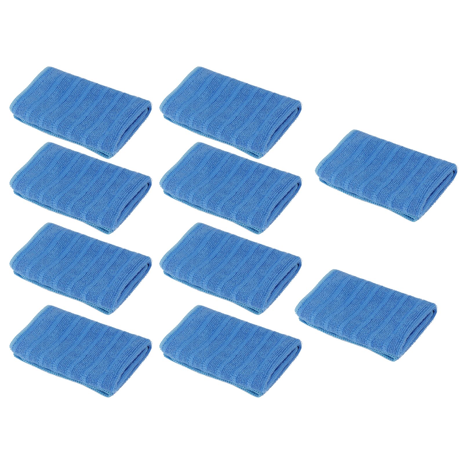10Pcs Blue Clean Towel Square Soft Microfiber Towel Home Kitchen Cleaning Supplies view 7