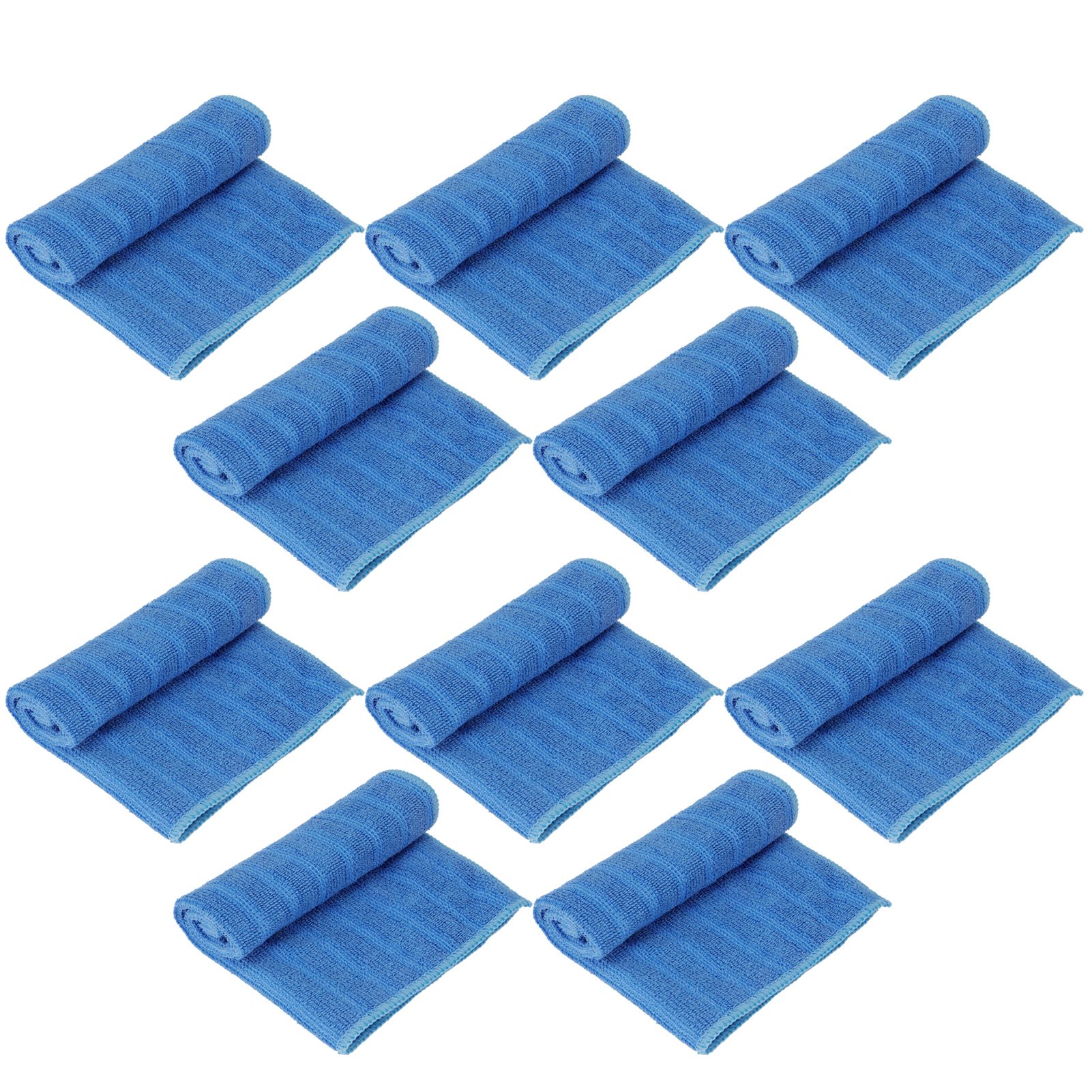 10Pcs Blue Clean Towel Square Soft Microfiber Towel Home Kitchen Cleaning Supplies view 8