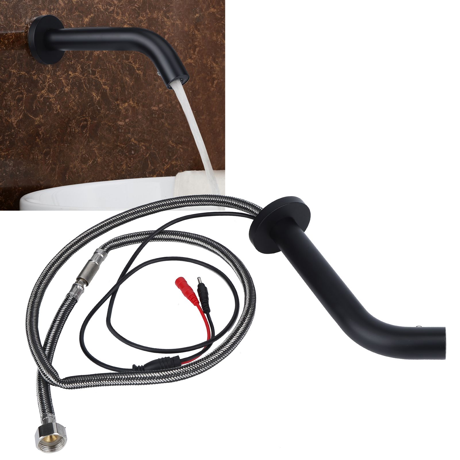 G1/2 Sensor Faucet Single Cold Water Tap Full Copper Wall Mounted for Basin view 10