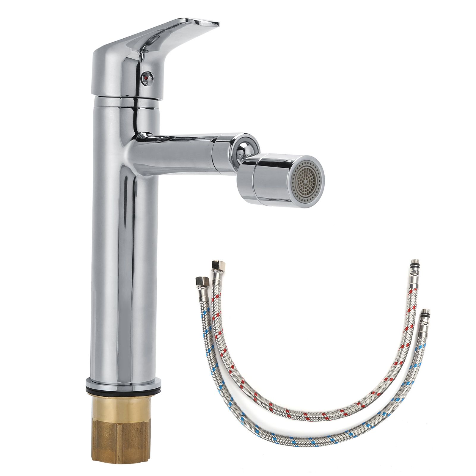 Bath Basin Faucet Rotation Cold Hot Water Sink Copper Mixer Tap for Bathroom view 2