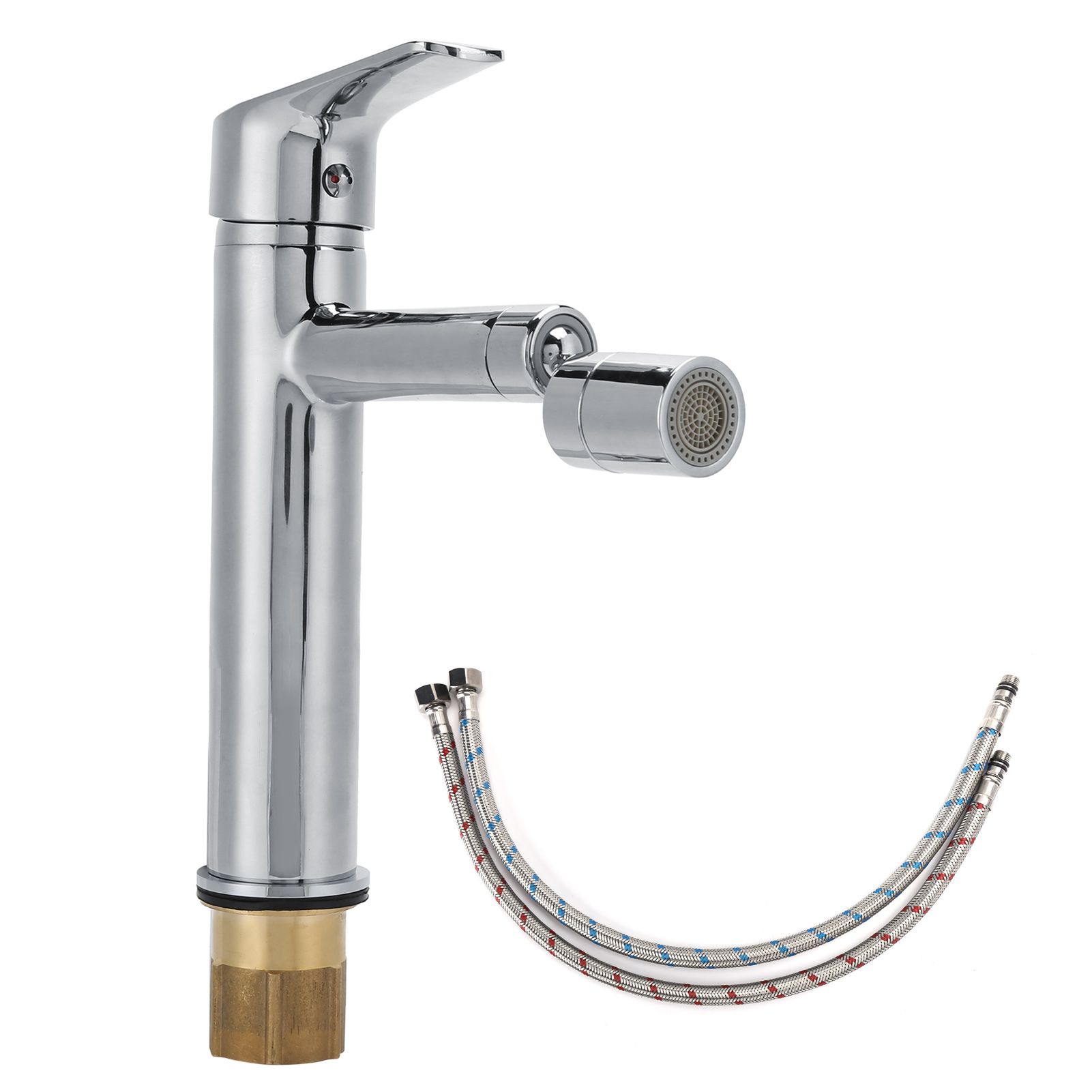 Bath Basin Faucet Rotation Cold Hot Water Sink Copper Mixer Tap for Bathroom view 2
