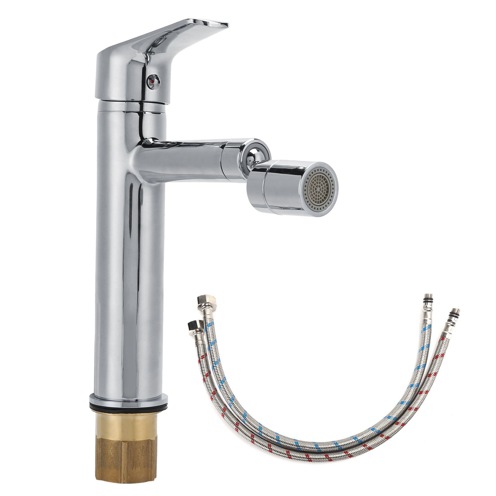 Bath Basin Faucet Rotation Cold Hot Water Sink Copper Mixer Tap for Bathroom view 2
