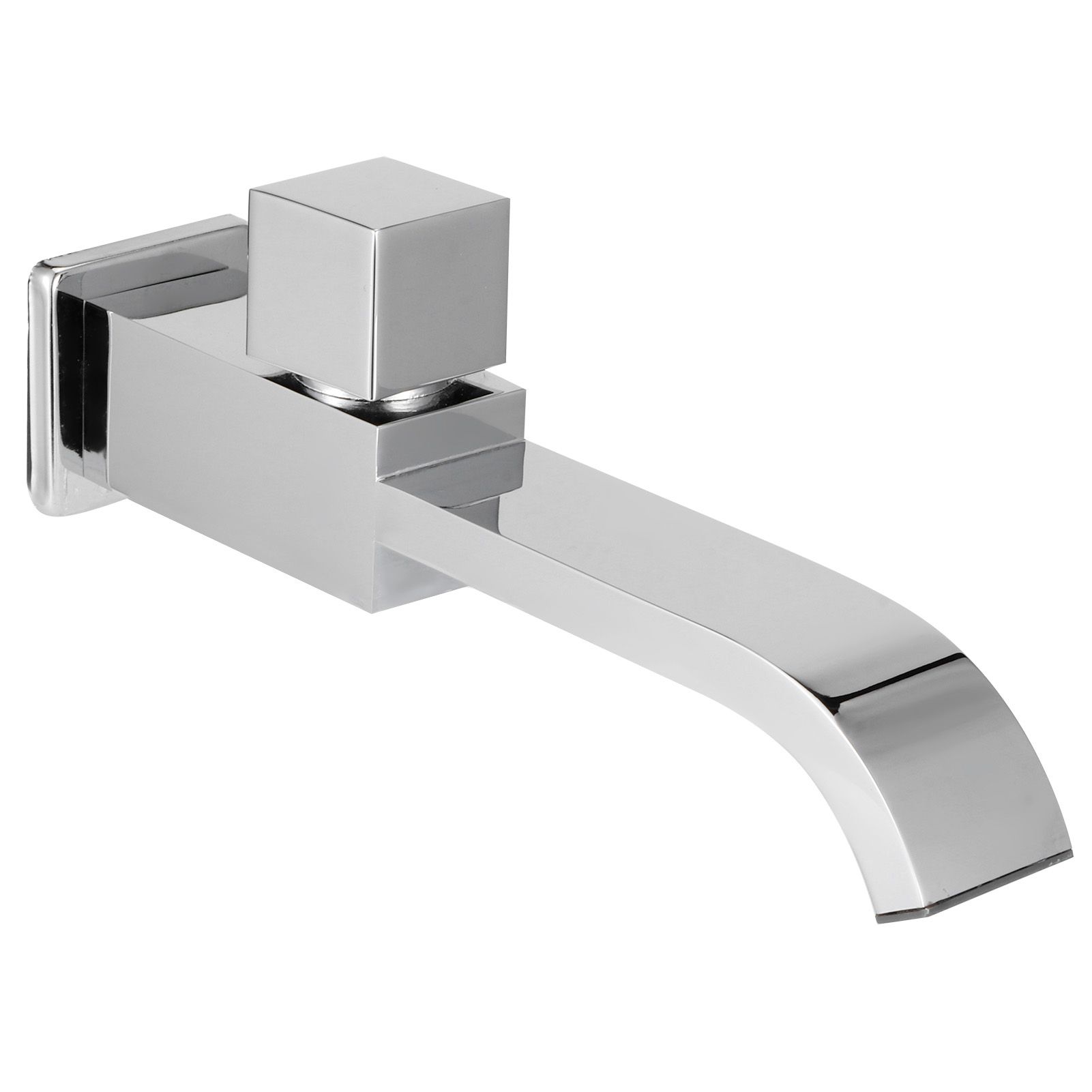 G1/2 Wall in Faucet Single Cold Waterfall Sink Basin Water Tap Bathroom view 5