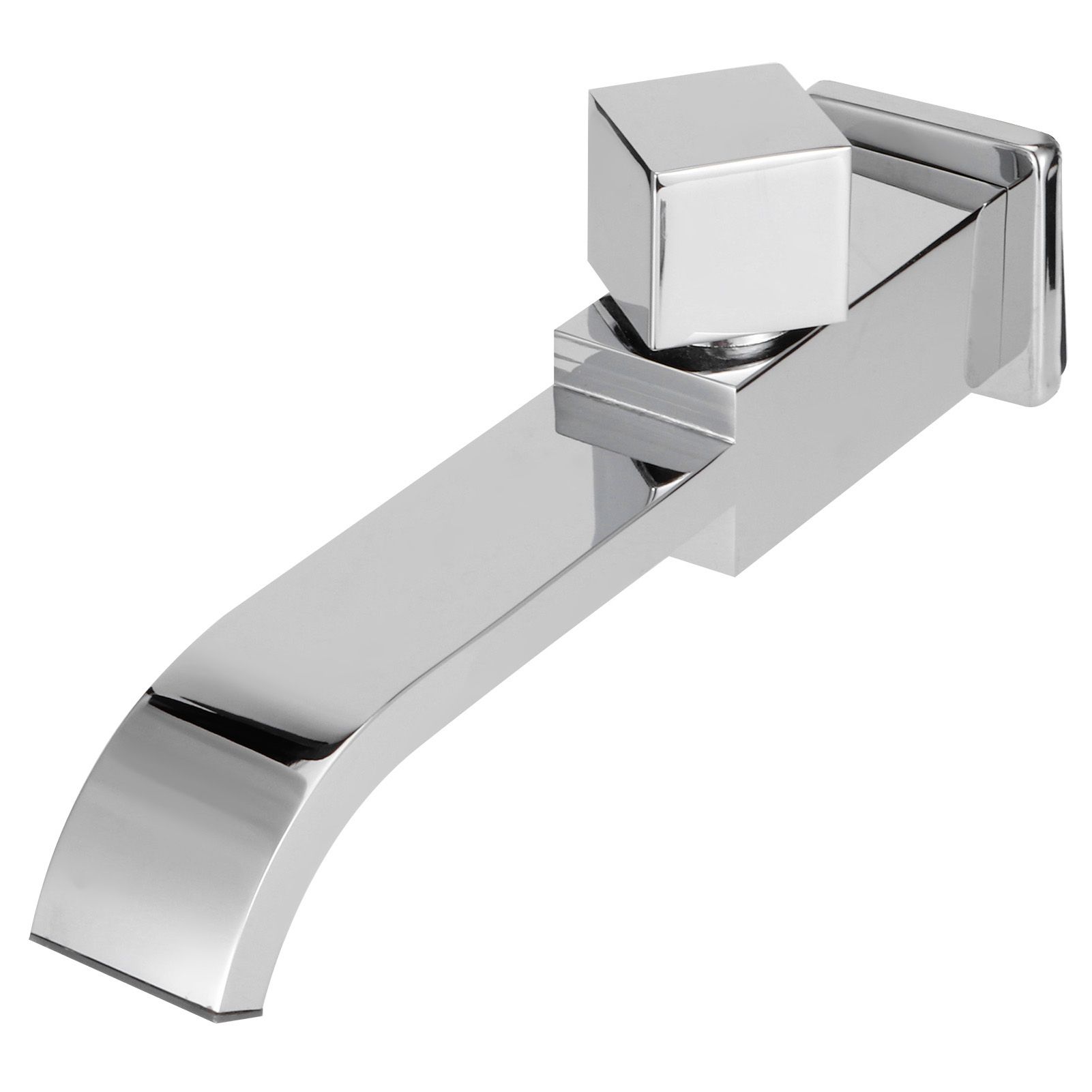 G1/2 Wall in Faucet Single Cold Waterfall Sink Basin Water Tap Bathroom view 7