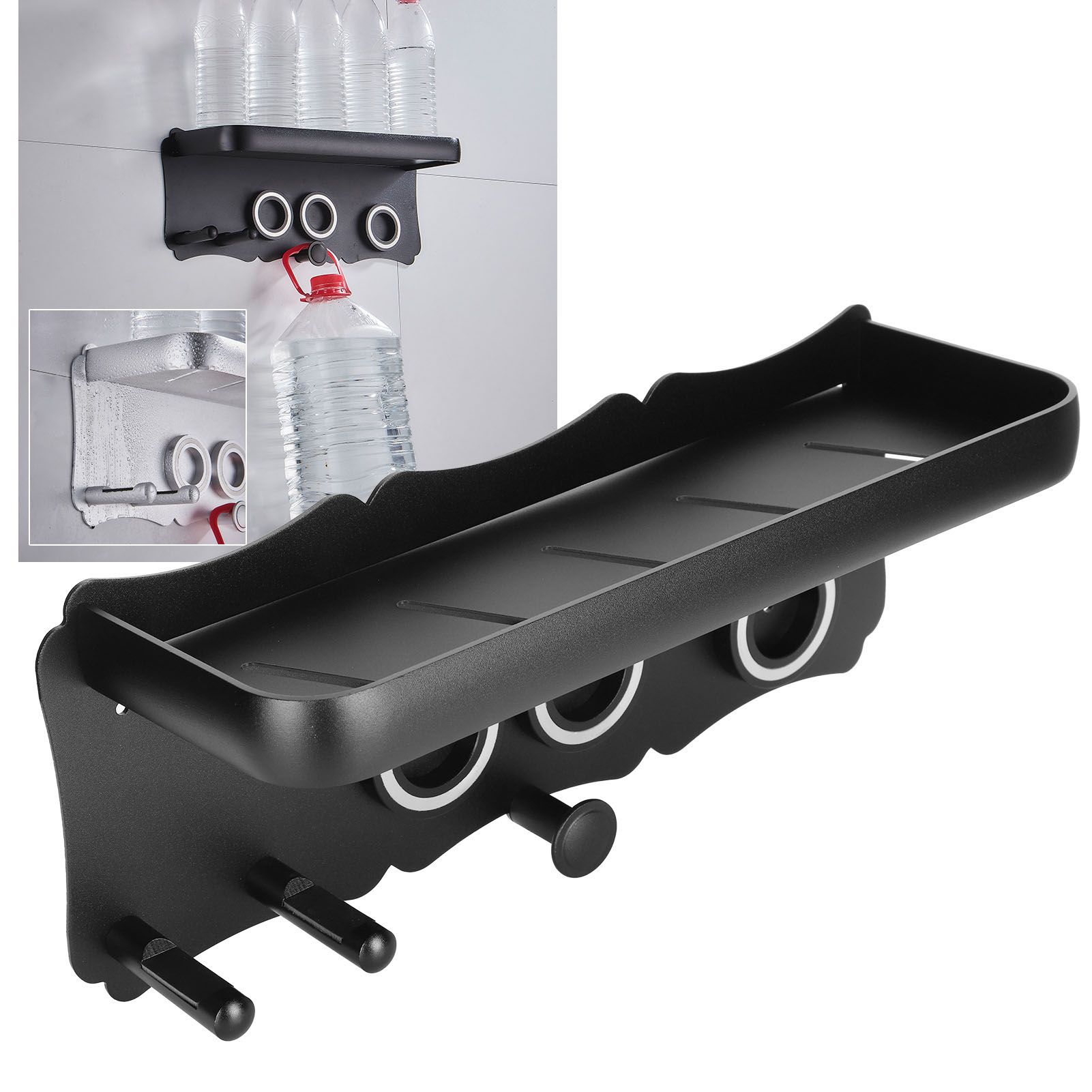 Hair Blower Stand Organizer WallMounted Hair Dryer Holder Bathroom Storage view 10
