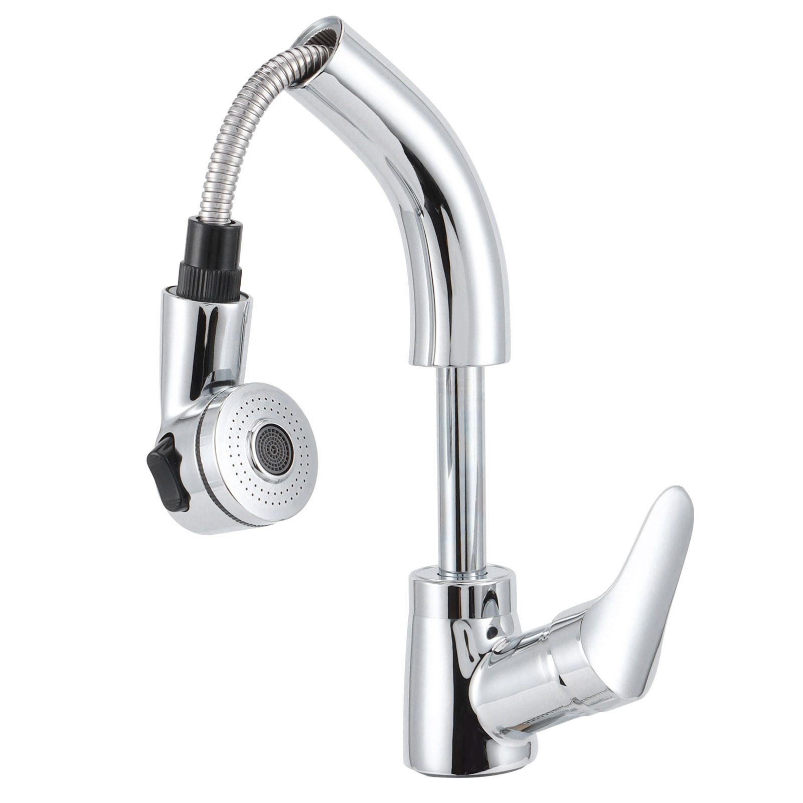 G1/2 Pull Out Bathroom Sink Faucet 360 Degree Rotatable Lift Type Hot and Cold