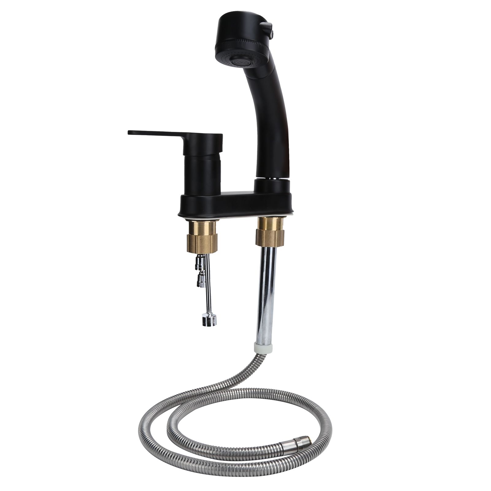 G1/2 Kitchen Cold and Hot Water Faucet Rotatable Sink Mixer Tap with Pull Out view 5