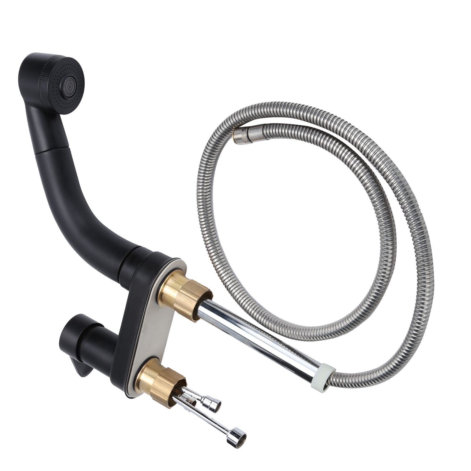 G1/2 Kitchen Cold and Hot Water Faucet Rotatable Sink Mixer Tap with Pull Out view 7