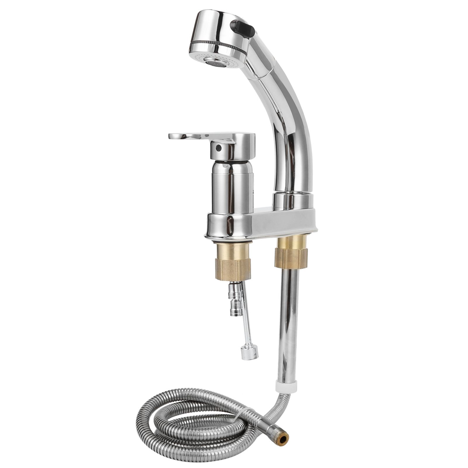G1/2 Faucet Telescopic Rotatable Pull Out Cold Hot Water Mixer Tap for view 4