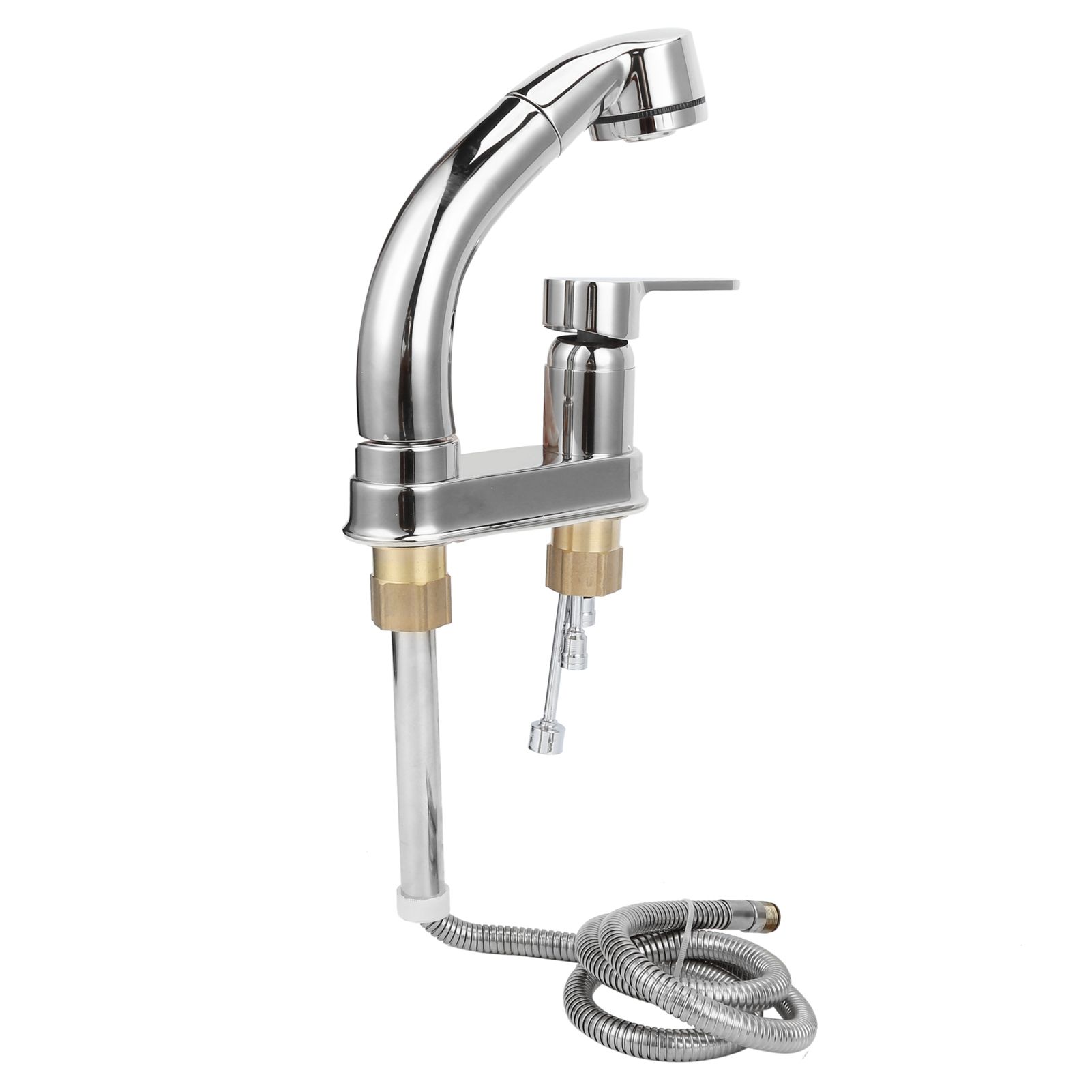 G1/2 Faucet Telescopic Rotatable Pull Out Cold Hot Water Mixer Tap for view 8