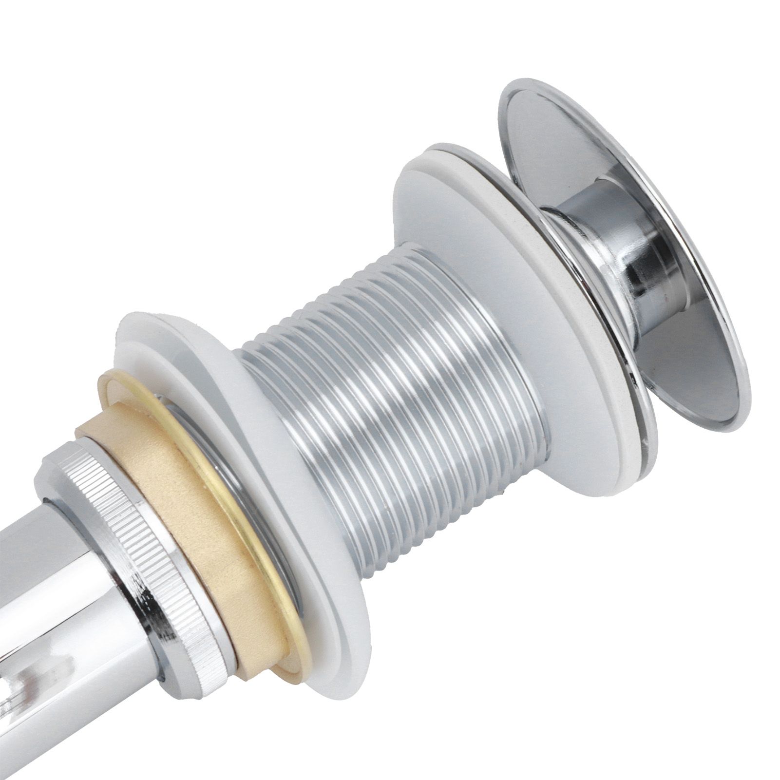 Bathroom Sink Drain Electroplating Popup Wash Basin Drainer Stopper view 12