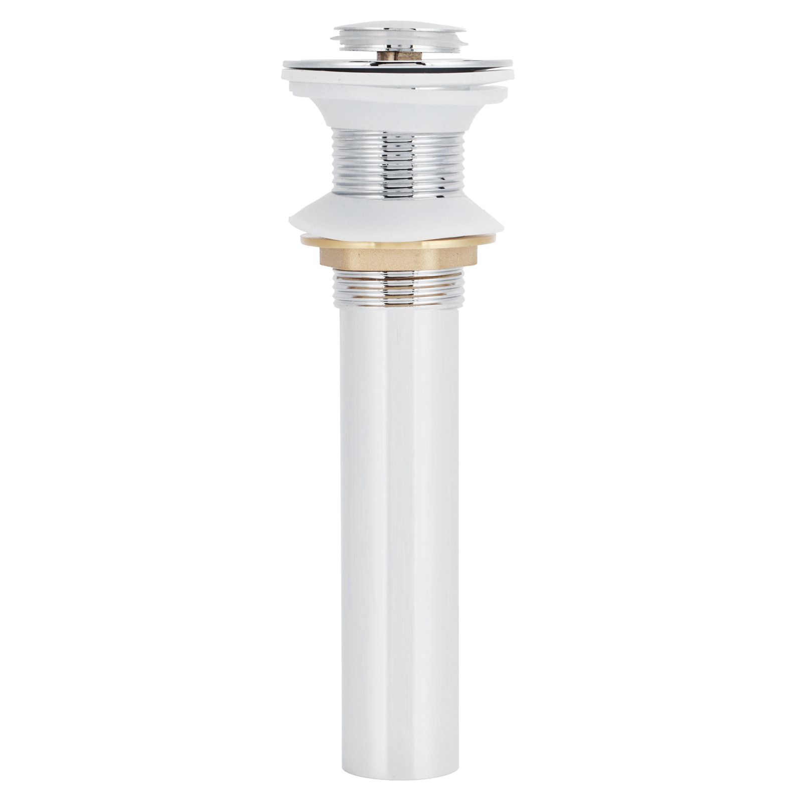 Basin Drain Sink Drain Stopper Electroplating Popup Drainer NonOverflow view 2