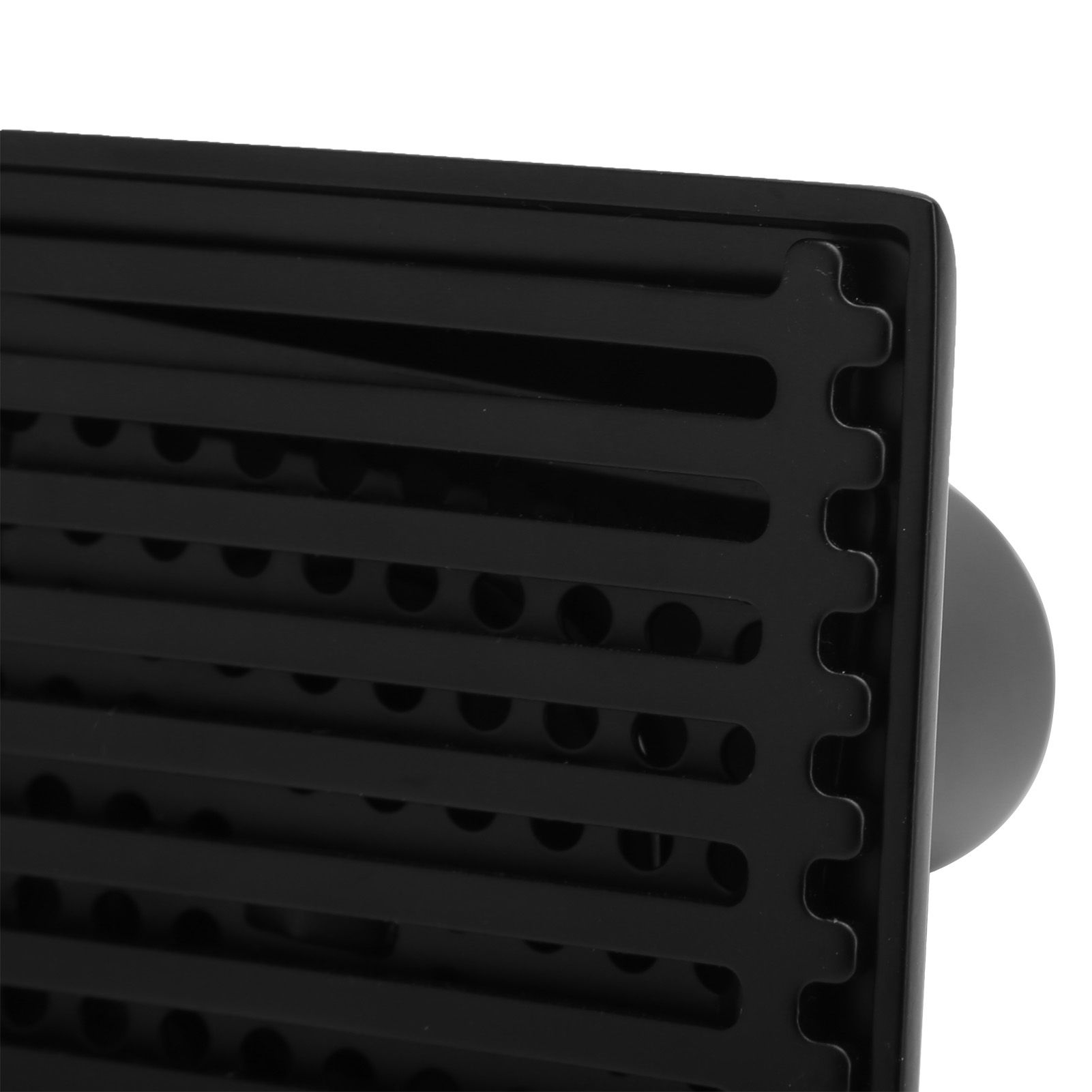 Floor Drain with Removable Cover Grille Square Shaped Shower Drain 10x10cm Black view 11