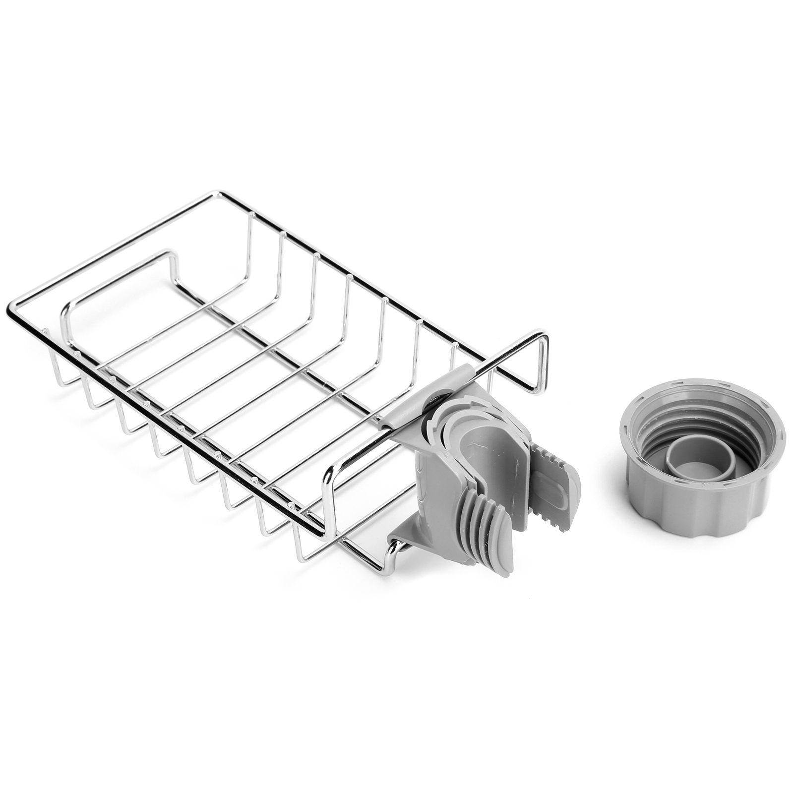 Sink Hanging Storage Rack Stainless Steel Faucet Clip Drain Shelf Dish Cloth view 4