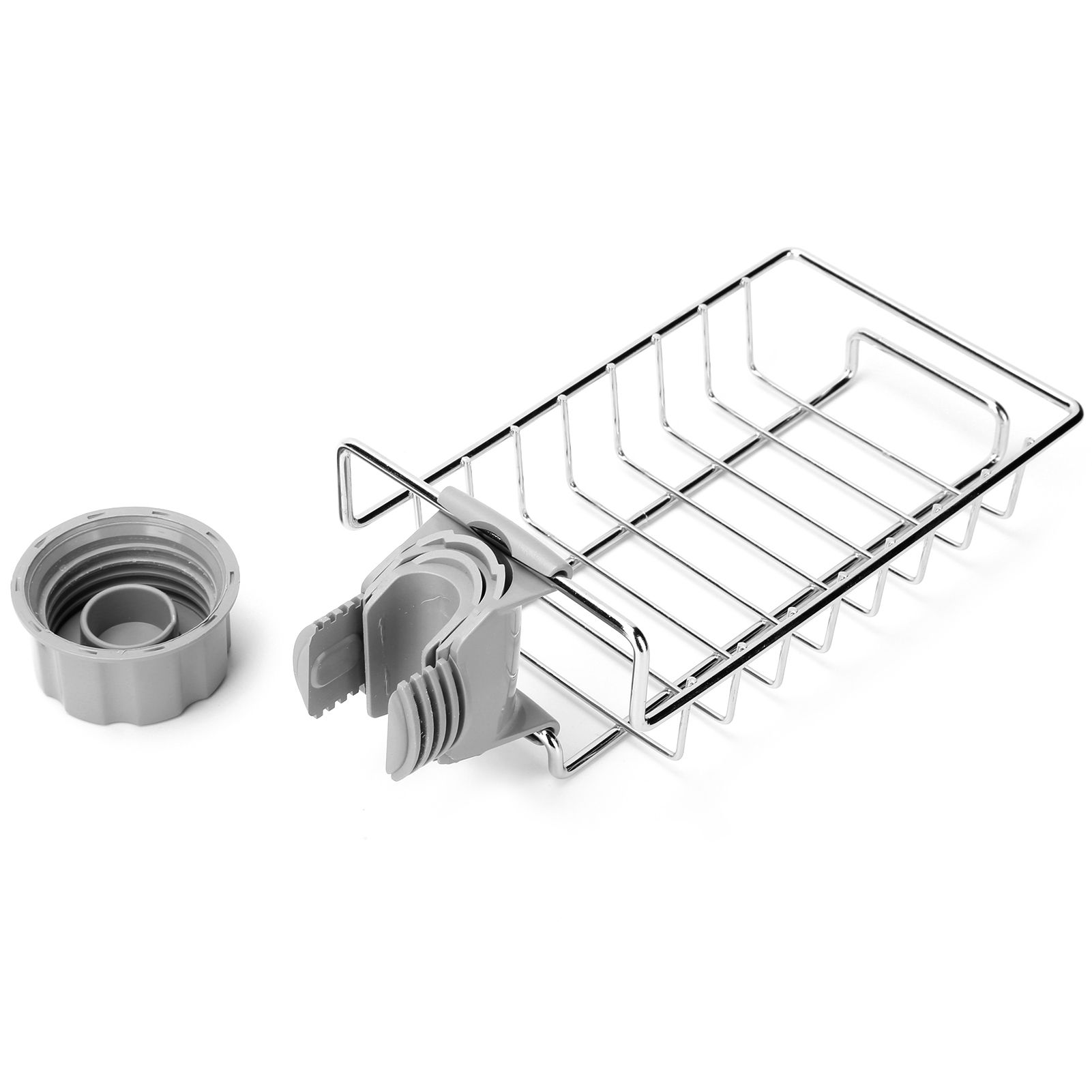Sink Hanging Storage Rack Stainless Steel Faucet Clip Drain Shelf Dish Cloth view 5