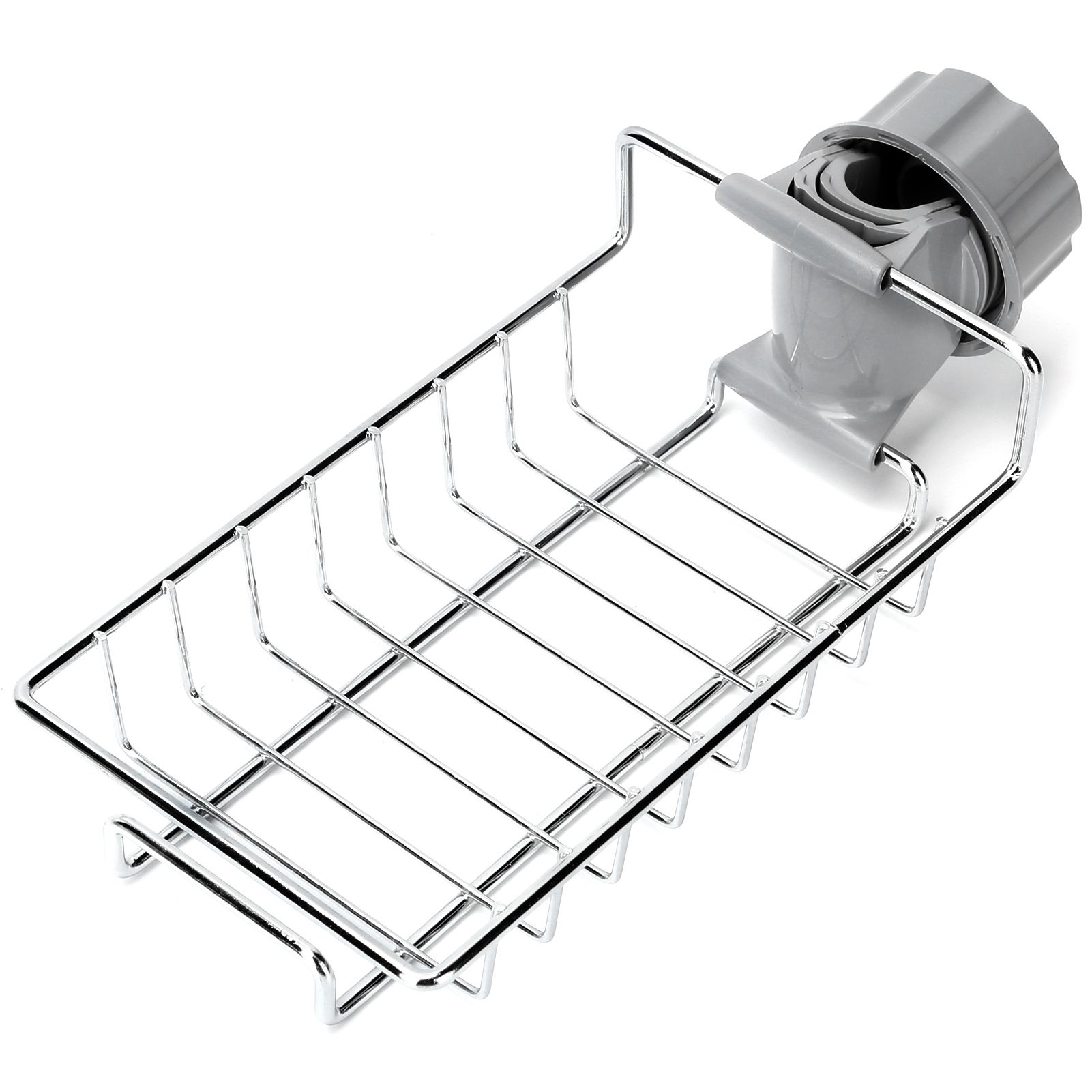 Sink Hanging Storage Rack Stainless Steel Faucet Clip Drain Shelf Dish Cloth view 6