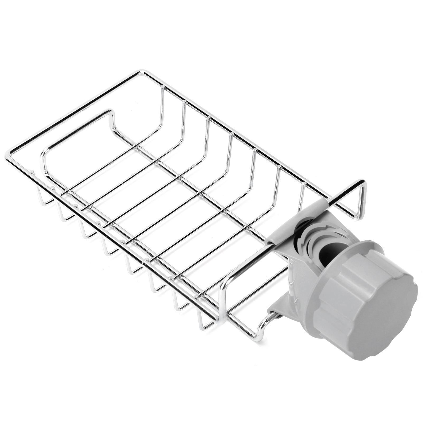 Sink Hanging Storage Rack Stainless Steel Faucet Clip Drain Shelf Dish Cloth view 7