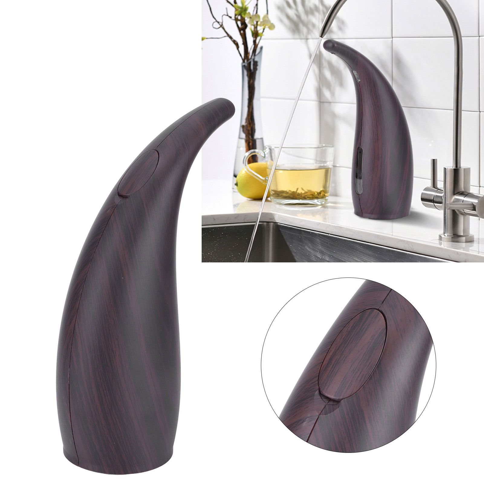 Automatic Soap Dispenser Countertop Intelligent Touchless Induction Soap Container view 12