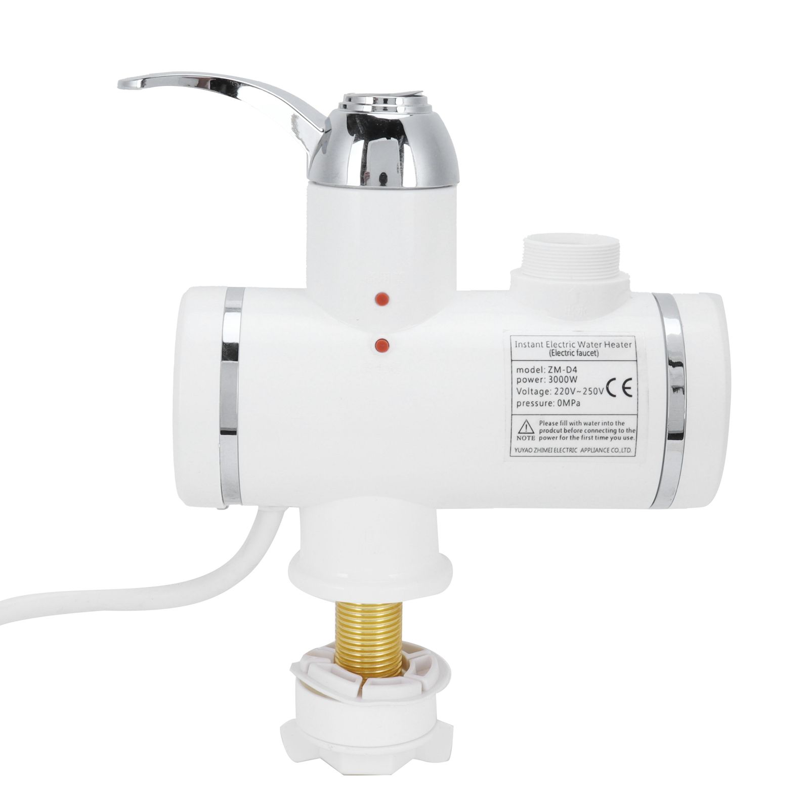 G1/2 3000W Instant Bath Electric Water Heater Faucet Head Sprayer Set view 5