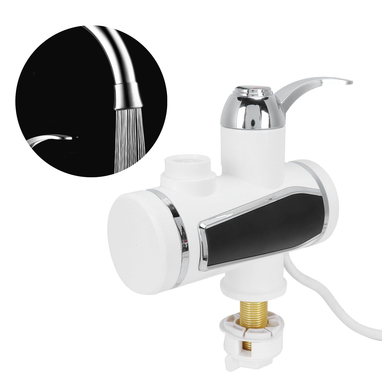 G1/2 3000W Instant Bath Electric Water Heater Faucet Head Sprayer Set view 12