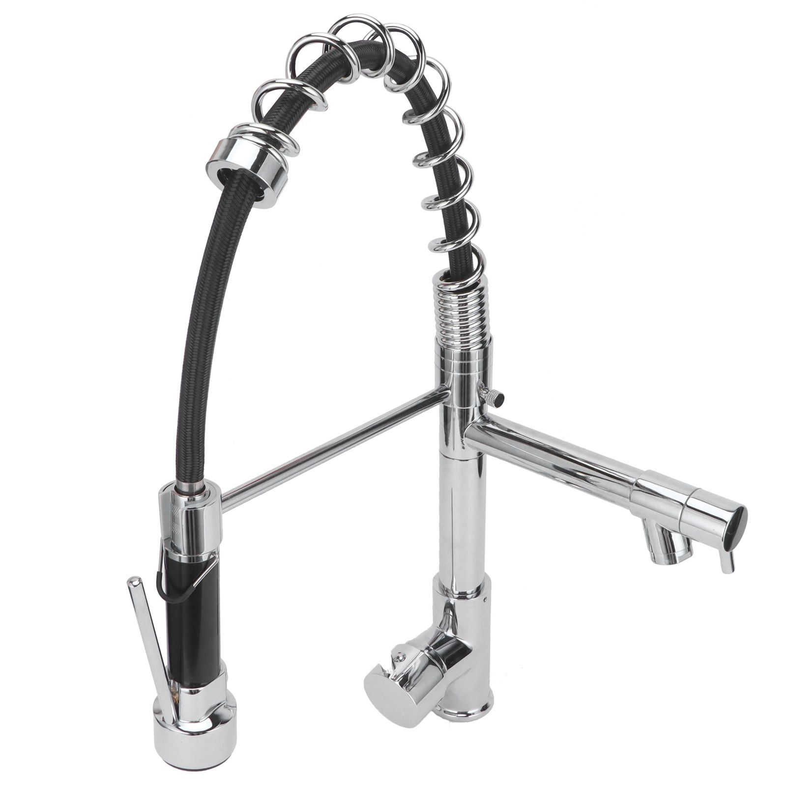 G1/2 Sink Faucet with Pull Down Sprayer Copper Brushed Single Handle Kitchen