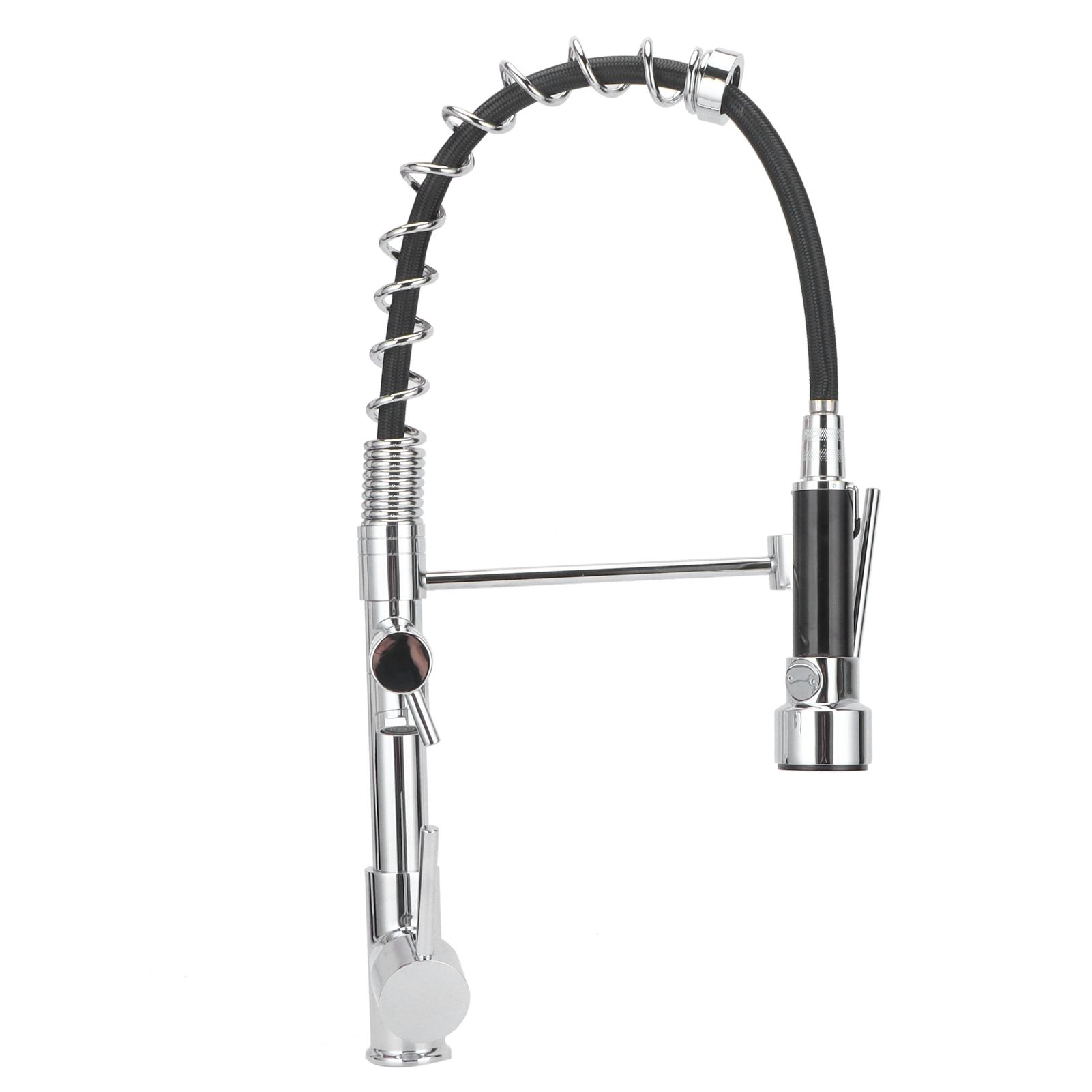 G1/2 Sink Faucet with Pull Down Sprayer Copper Brushed Single Handle Kitchen view 3