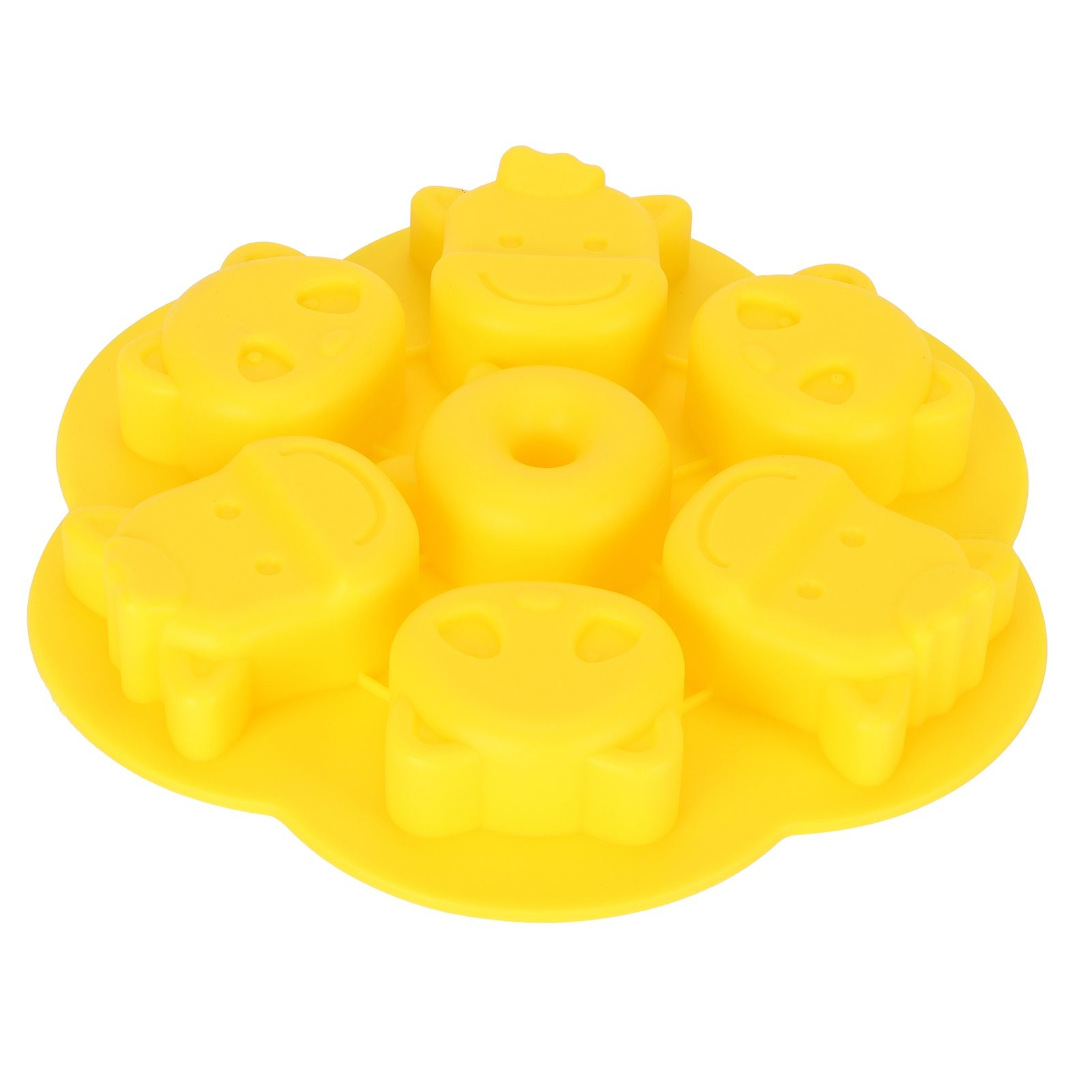 Yellow Silicone Cartoon Mold DIY HandMade Cake Chocolate Cookie Mold for view 4