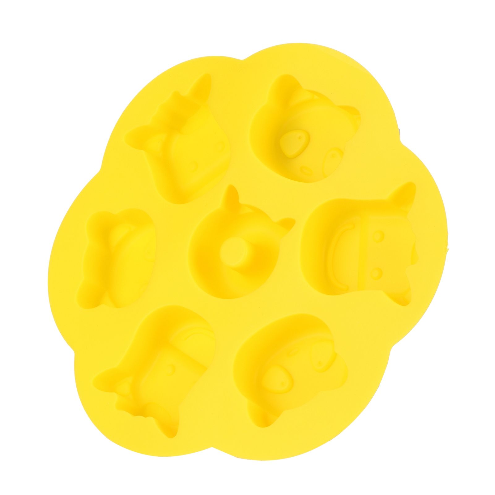 Yellow Silicone Cartoon Mold DIY HandMade Cake Chocolate Cookie Mold for view 6