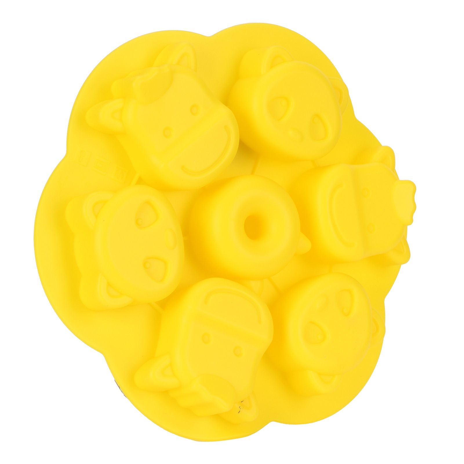 Yellow Silicone Cartoon Mold DIY HandMade Cake Chocolate Cookie Mold for view 8