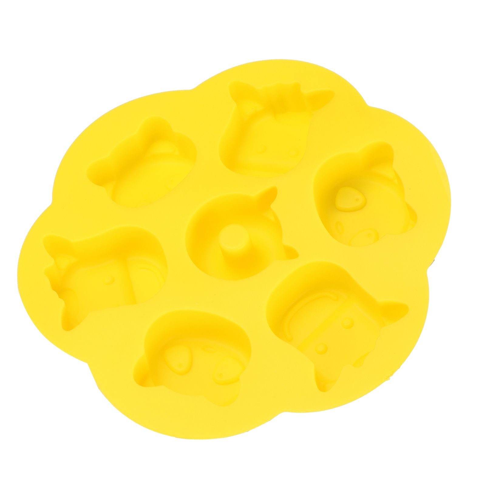 Yellow Silicone Cartoon Mold DIY HandMade Cake Chocolate Cookie Mold for view 9