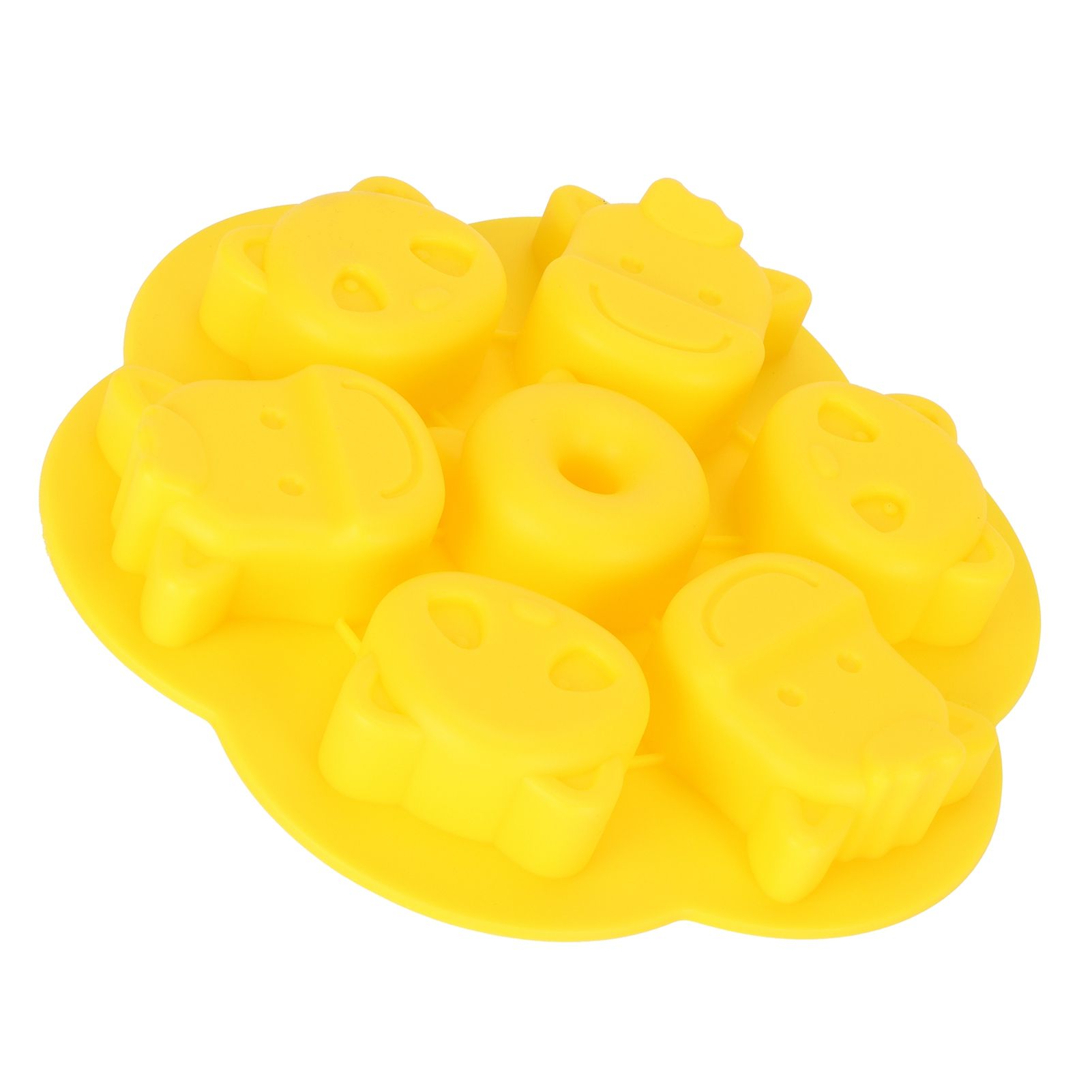 Yellow Silicone Cartoon Mold DIY HandMade Cake Chocolate Cookie Mold for view 10