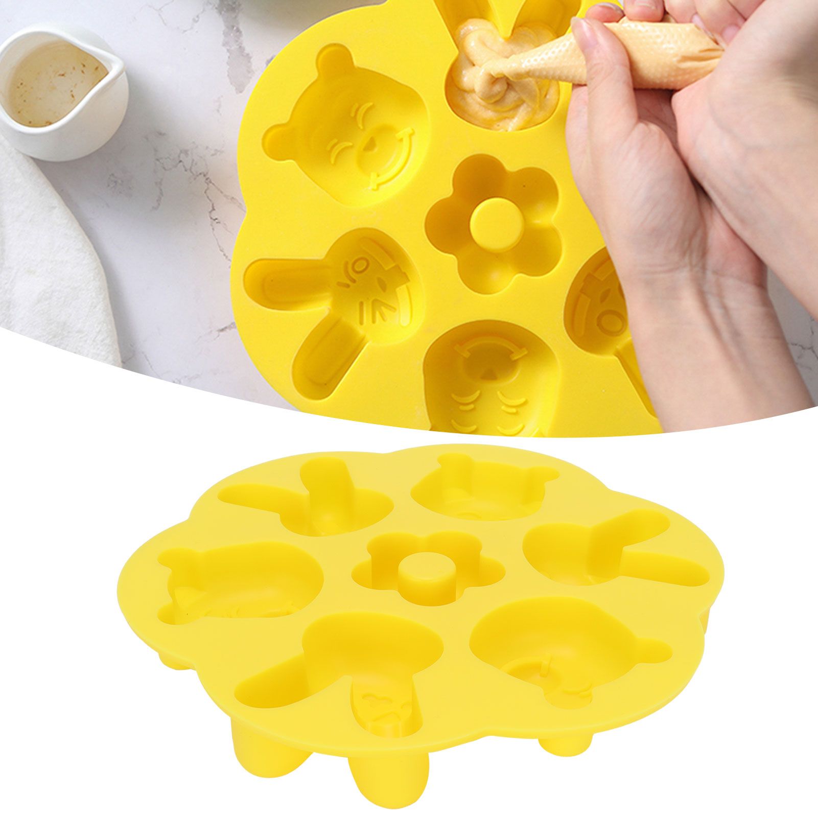Cartoon Silicone Mold DIY HandMade Reusable Cake Chocolate Mold for Baking Kitchen view 12