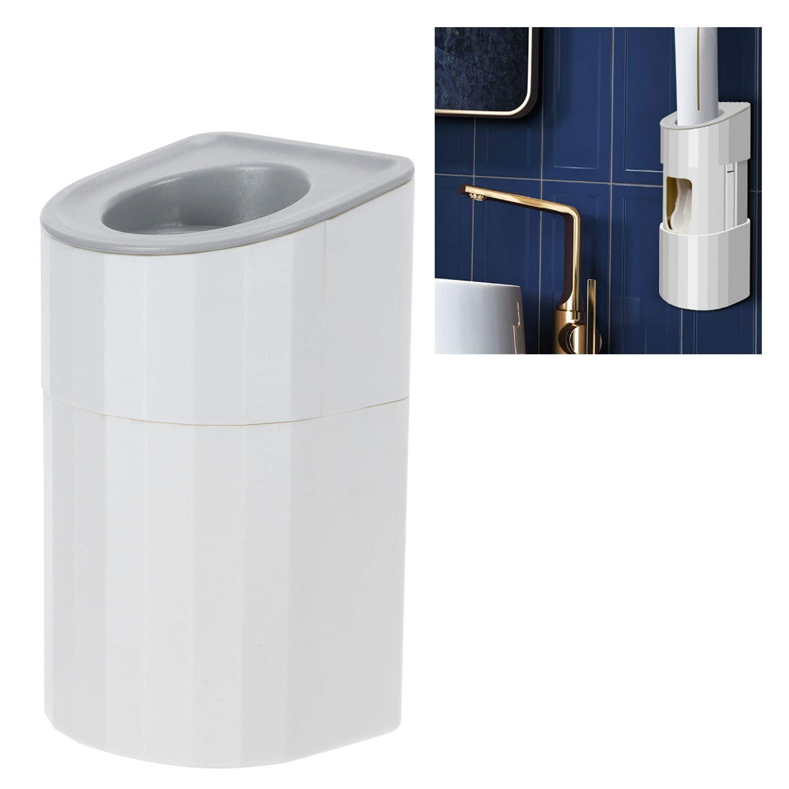 Toothpaste Dispenser Hands Free Wall Mounted Toothpaste Squeezer for Washroom view 12