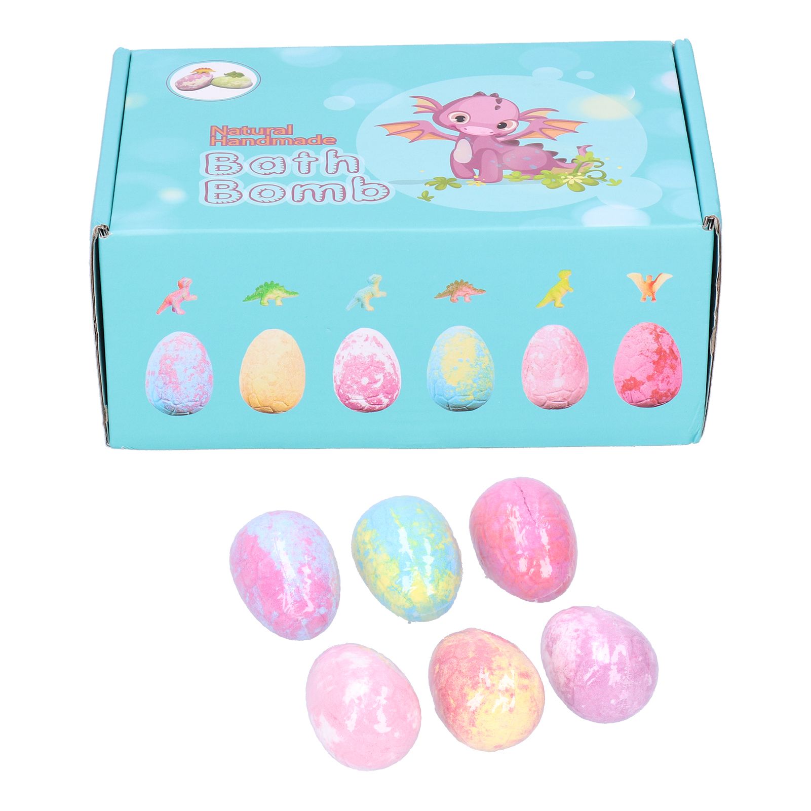 Dinosaur Egg Shaped Essential Oil Bath Salt Ball Plant Extract Bubble Bath view 2