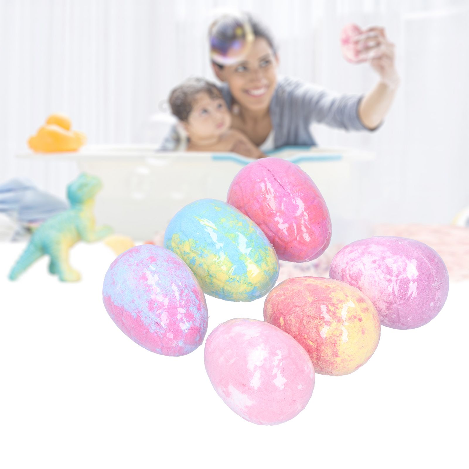 Dinosaur Egg Shaped Essential Oil Bath Salt Ball Plant Extract Bubble Bath view 11