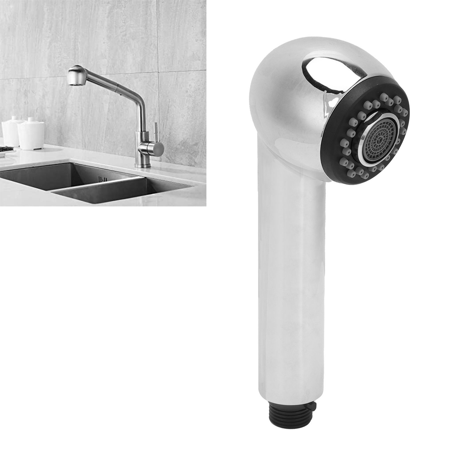 G1/2 Handheld Bathroom Shower Head Spray Head Replacement for Kitchen Sink view 12